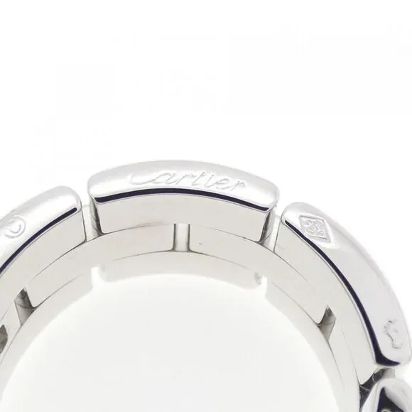 Cartier Maillon Panthère Au750 White Gold Diamond Ring Size 9.5 - Picture 4 of 5